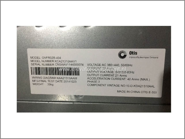 OTIS Elevator ReGen Inverter KCA21310AAV1