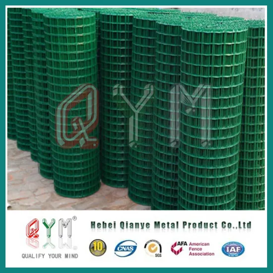 PVC Coated 4X4 5X5 6X6 Welded Wire Mesh Fence/Wire Mesh Euro Fence