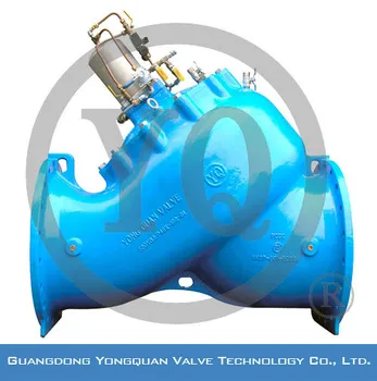 YQJHP46X-10Q, 16Q Piston Type Pump Protection Valve, DN 300-1400mm, PN 1.0/1.6MPa