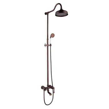 Household European style archaize full copper shower