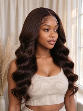 24 Inch 13x4 HD Lace Frontal Deep Wave 150% Density 4 Human Hair Glueless Wig