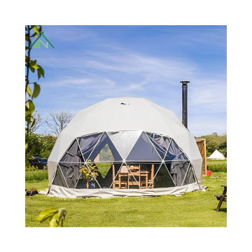Rainbow Dome Tent: Closed Large Mesh Canopy with Kitchen, Waterproof Frameless Igloo Yurt