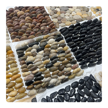 Wholesale Natural Polished Mixed River Pebble Stone Mosaic Tiles for Flooring and Decoration
