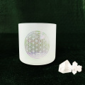 Q`re flower of life crystal singing bowl