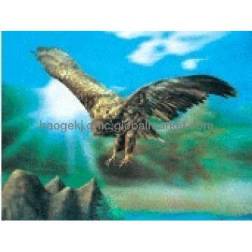 3D card , 3D flying bird