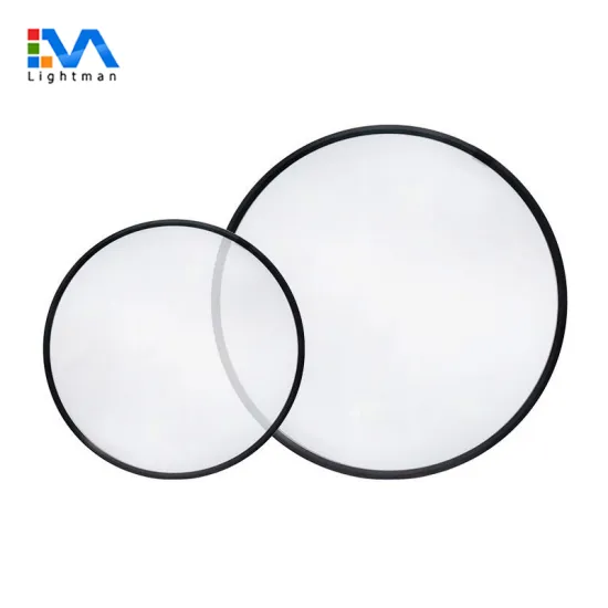 Suspended Transparent Round LED Flat Panel Light - Ultra Slim 300mm to 1200mm