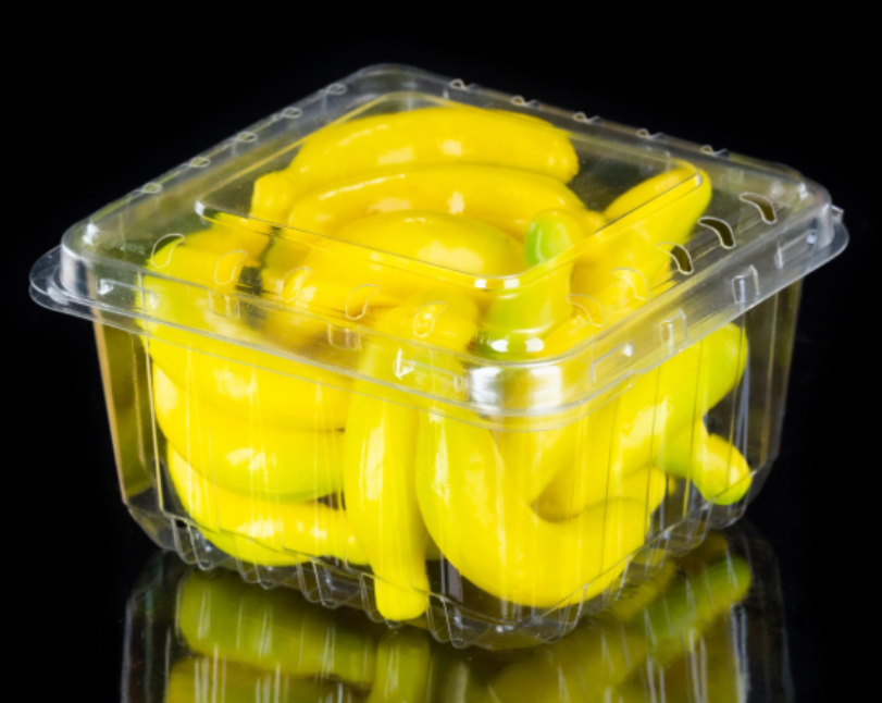 Boîte d'emballage de fruits en plastique transparent jetable