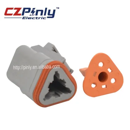 Female Waterproof 3 Pins Deutsch Automotive Connector Plug DT06-3S