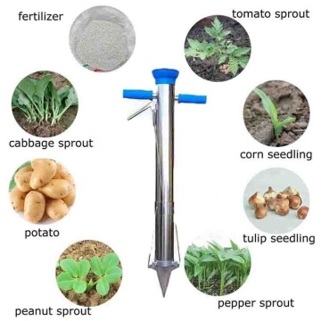 Handheld Manual Bulb Planter and Seedling Transplanter for Pepper, Melon, Tomatoes, and Vegetables