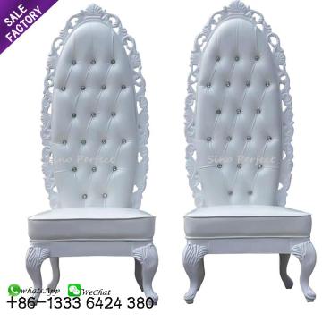 Sinoperfect Stock High Back King and Queen Bridal Chairs