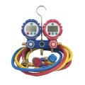 CT-GD-C Digital Manifold Gauge Set untuk Refrigerant HVAC Pendingin Pendingin Udara Penglihatan Kaca Digital Manifold Gauge