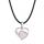 Rose Quartz Love Heart Birthstone Pendant Colliers de pierre précieuse pour les femmes