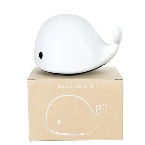 LED Whale Baby Cartoon kids Night Light Bedroom Table Sleeping Children Christmas Gift