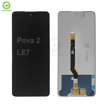 Tecno Pova 2 LE7 LE7N 6.9 "LCD ekran ve dokunmatik ekran montajı