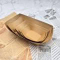 4#одноразовый поднос с пищевой бумагой Kraft Paper