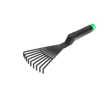 garden plastic small leaf rake mini 9 teeth garden hand leaf rake
