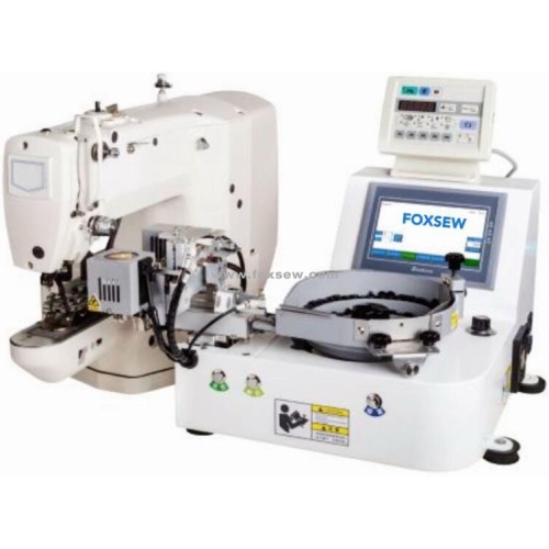 Machine de fixation de bouton d&#39;alimentation automatique