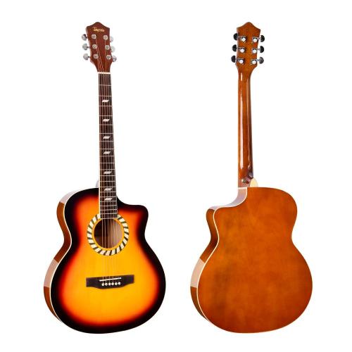 Semi Acoustic Guitar Student beginner cheap price 40 inch acoustic guitar Supplier