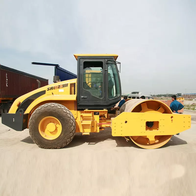 heavy model 12 tons single drum road roller