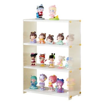 RTS Multi-Layer Acrylic Mini Figure Display Case - White & Black Nature