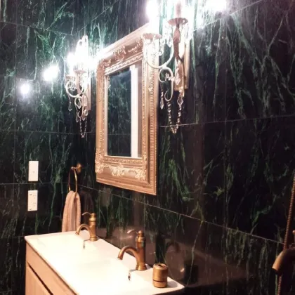 Val Malenco Green Marble Peridotite Mare Bathroom Tiles