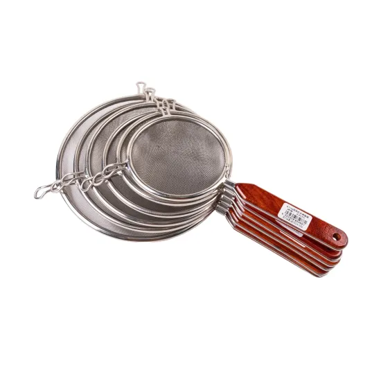 Hot Sale 3Pcs Stainless Steel Flour Colander Mesh Strainer for Baking