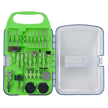 143-piece rotary accessory set, includes 27-piece sanding band and 1-piece cloth wheel