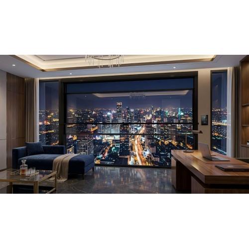 Sistema de janela elevatória automatizada de alumínio para serviços pesados