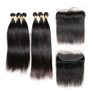 wholesale Human Hair Lace Closure 2x6 4x6 Lace Closure 5x5 6x6 7x7 All Size Lace Closure Straight Body With Baby Hair