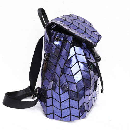School Backpacks Geometric leather laptop school foldable backpack Manufactory