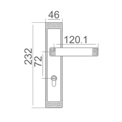 New Chinese style door lock