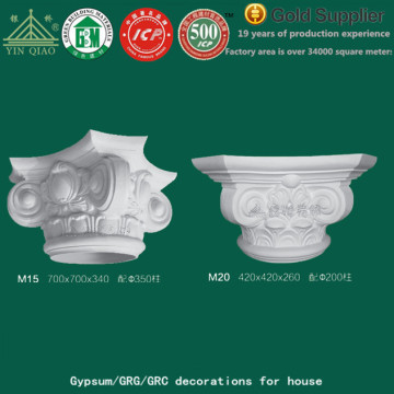 Mediterranean style Gypsum Decorative column Capitals