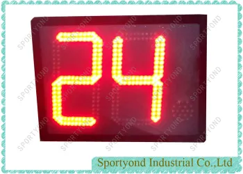 Basketball shot clock with wireless 24 sec shot timer