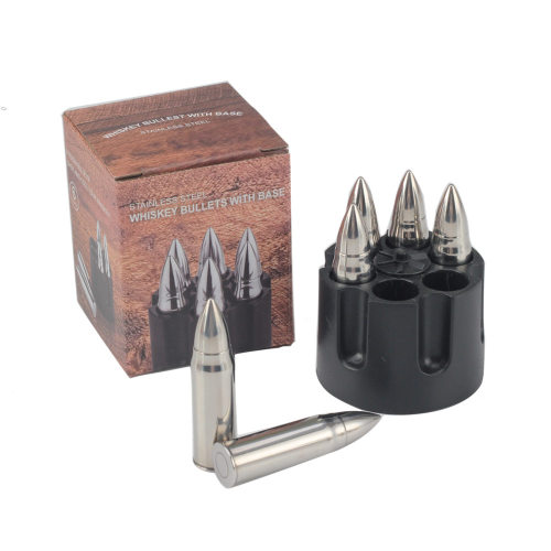 Stainless Steel Bullet Whiskey Stones