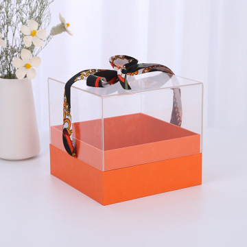 Clear Lid Candle Jar Box Packaging