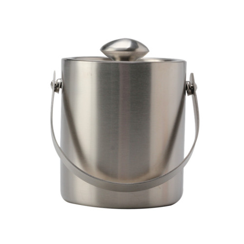 Double-Wall Stainless Steel Insulated Ice Bucket