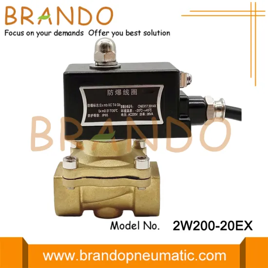 3/4'' Brass Explosion Proof Solenoid Valve for Water 24V 220V