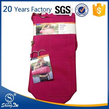 Shengde Wholesale Stylish Durable Cotton Custom Design Printed Yoga Mat Carrier Yoga Bag