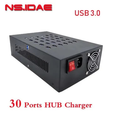 30 Port USB 3.0 HUB Charging Station Device