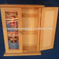 Caja de madera de la pared del gabinete de madera de los muebles del diseño 3D que cuelga