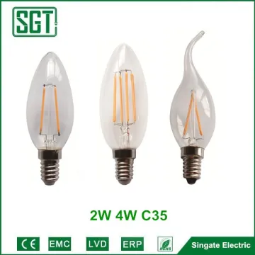 UL FCC led candle light C35 filament led bulb chandelier