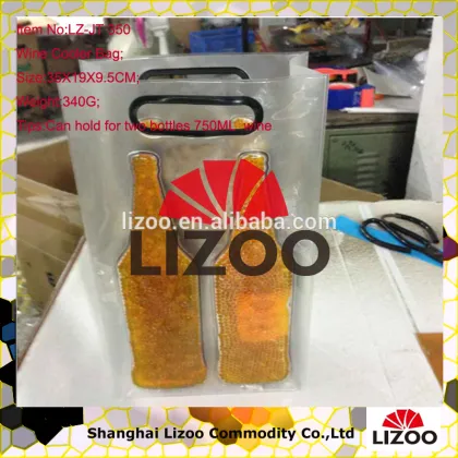 Gel ice pack wine cooler