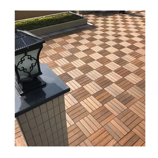 Durable Anhui Factory DIY WPC Deck Tiles 30x30cm Wood Plastic Composite Flooring