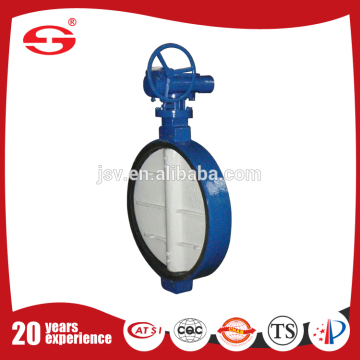 manual stainless steel watr soft Seal high performance U Type Butterfly Valve With Pin