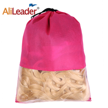Two Colors Wig Storage Bags Non Woven Fabric Wig Bag