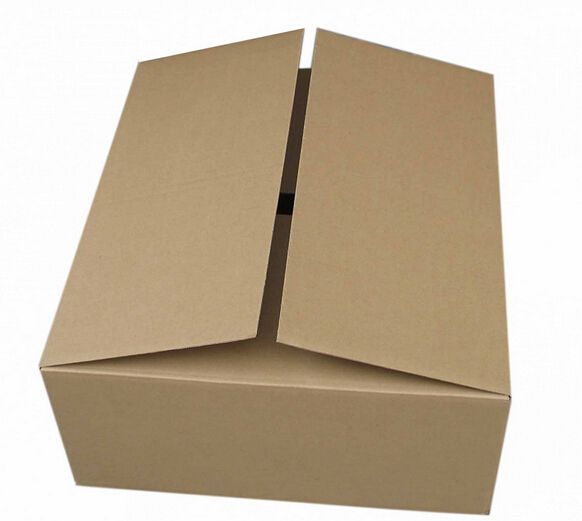 Small paper cardboard plain kraft brown custom square e flute foldable corrugated carton shipping gift box for candle packaging