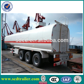 50000L widely used oil tanker semi trailer 40ton fuel tanker trailer for sale