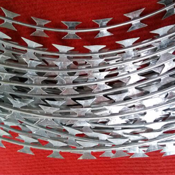 Harga Rendah Galvanized Razor Barbed Wire Dijual