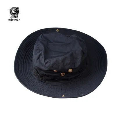 Woodland Camo Fisherman Bucket Hat Polyester/Cotton Comfort