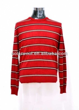 100% Merino wool Knit sweater for men's top